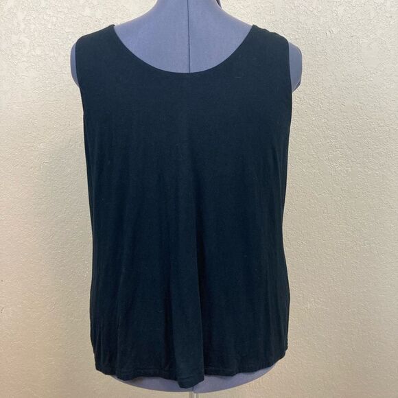 Soma Essential T Stretch rayon jersey V neck double thick fits like 2X or 3X - Picture 2 of 4